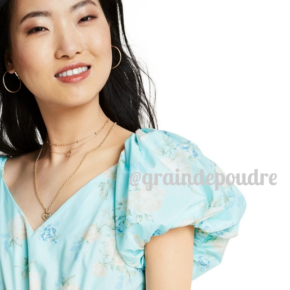 Rare! πHPπ LoveShackFancy Estelle Target Blue Puff Dress - Picture 4 of 12